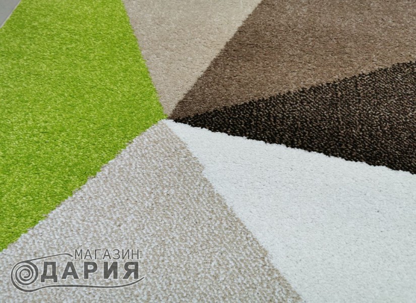 Тъкан килим MAGNOLIA 707 d.beige/green
